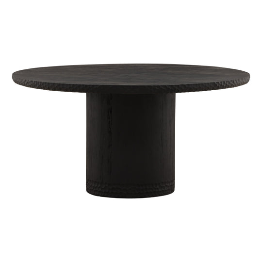 Wilburh Dining Table Black 60" — Front Three-Quarter