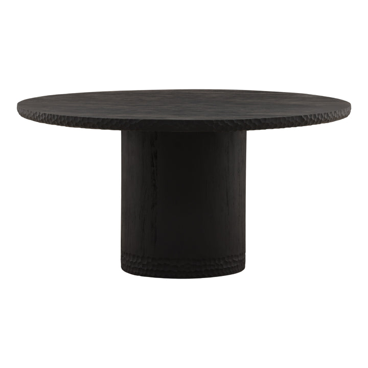 Wilburh Dining Table Black 60" — Front Three-Quarter