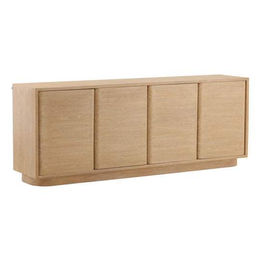 Zae Sideboard Light Natural — Front Three-Quarter