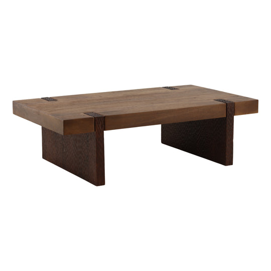 Celestin Coffee Table Brown — Front Three-Quarter
