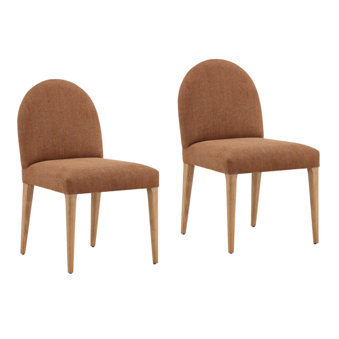 Emmett Dining Chair Set of 2 Brown - AmericanHomeFurniture