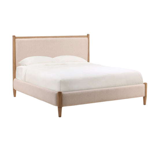 Nexus Bed King Cream — Front Three-Quarter