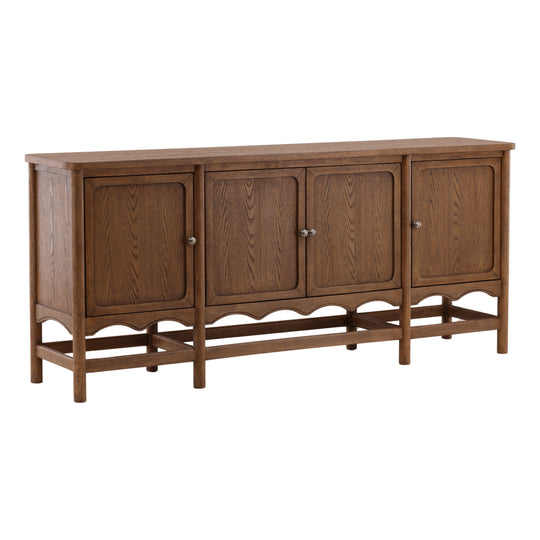 Phoebia Sideboard Dark Brown — Front Three-Quarter