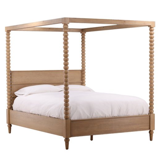 Marcelina Bed King Natural — Front Three-Quarter