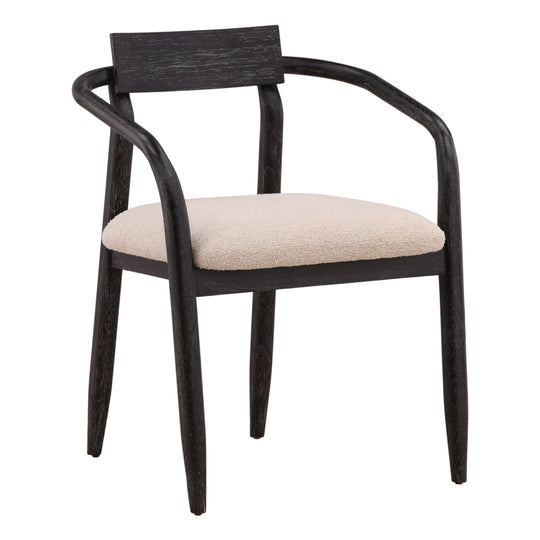 Luccio Dining Chair Cream — Front Three-Quarter