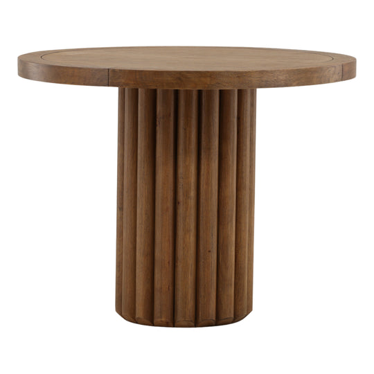 Henlee Bistro Table Dark Brown — Front Three-Quarter