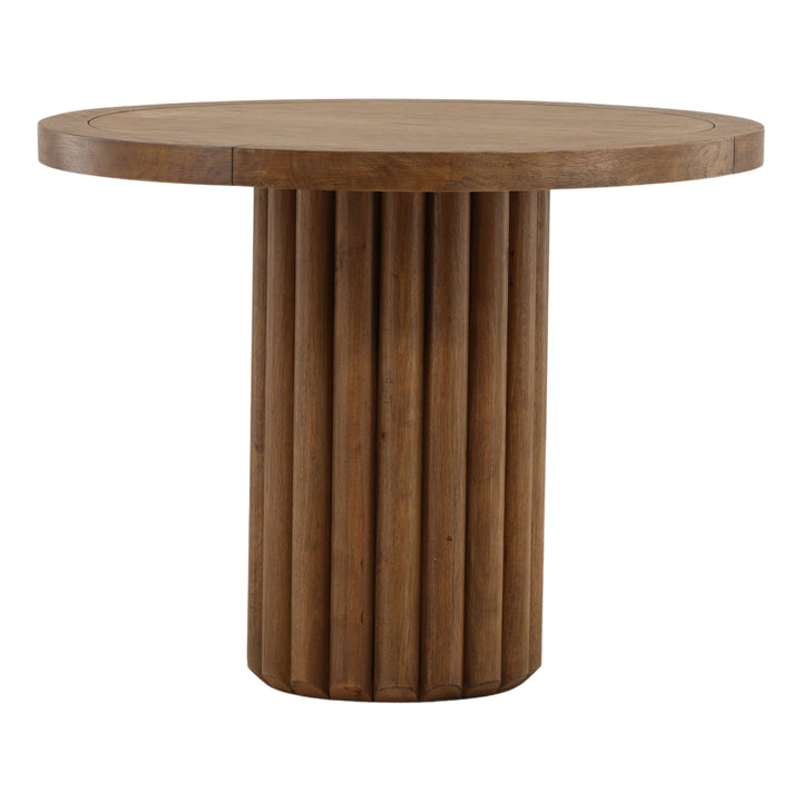 Henlee Bistro Table Dark Brown — Front Three-Quarter