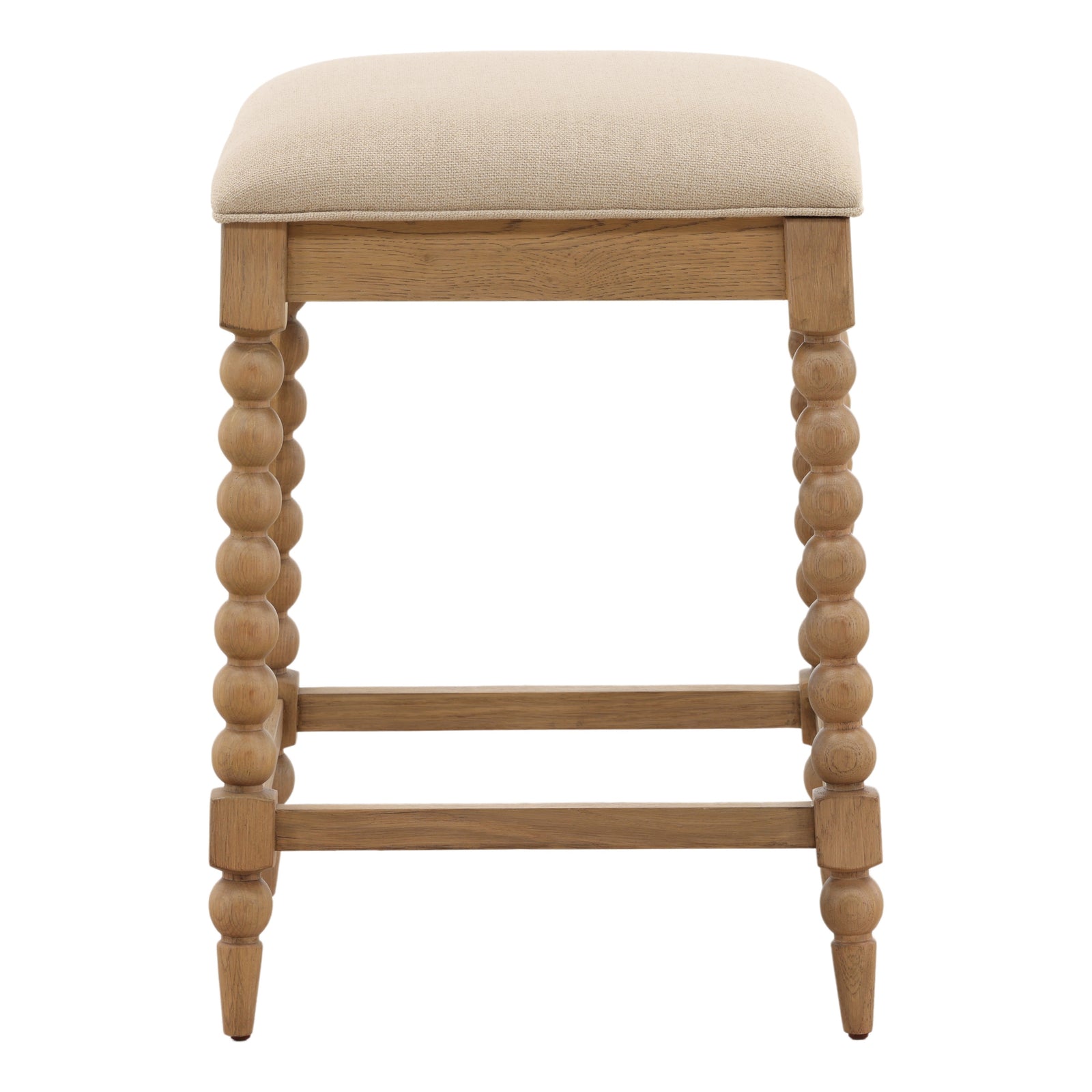 Marcelina Counter Stool Beige — Front