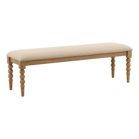 Marcelina Bench Beige — Front Three-Quarter