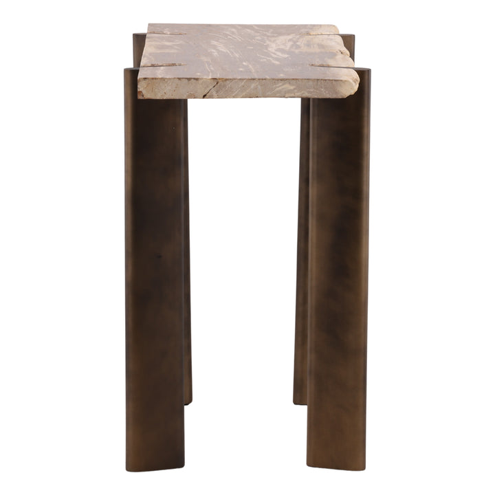 Peridote Console Table Light Natural — Profile