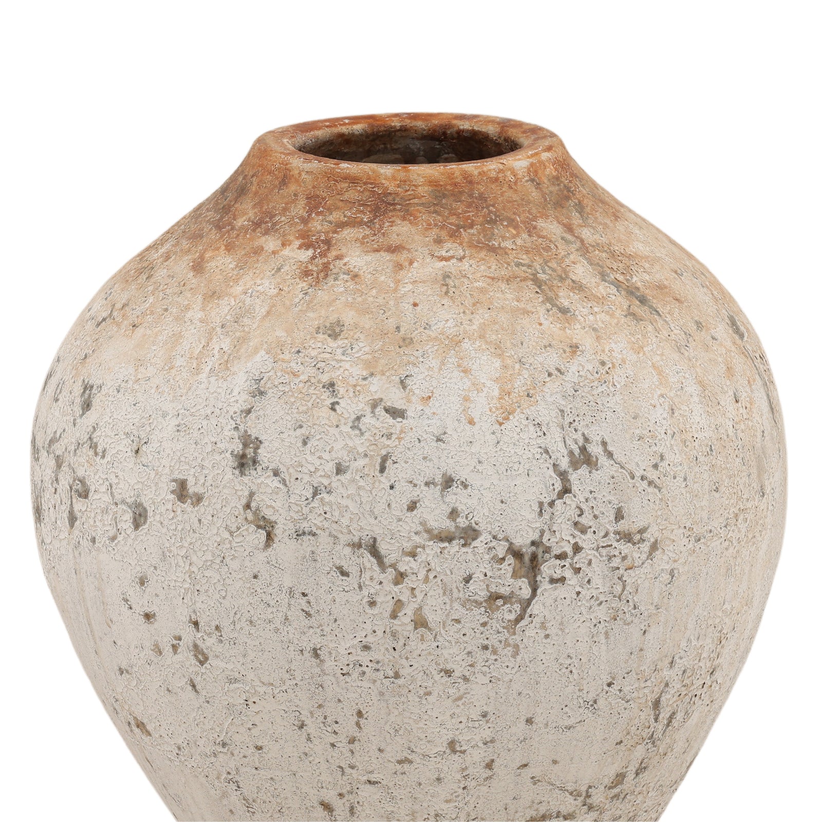 Deakin Vase Antique White — Detail 1
