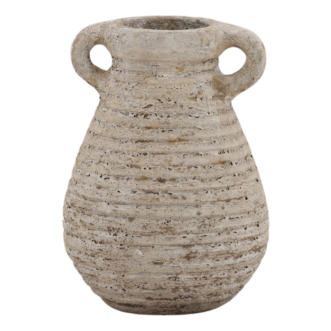 Graden Vase Antique White — Front