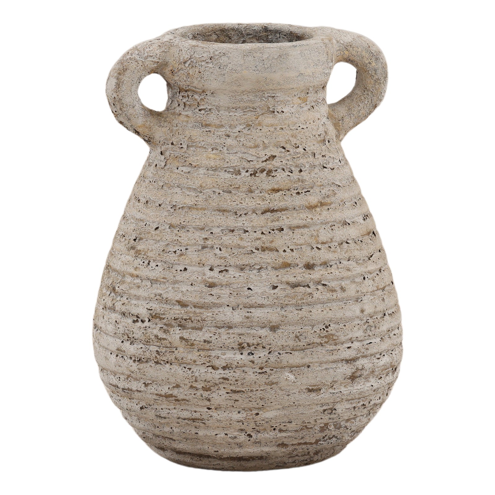 Graden Vase Antique White — Front Three-Quarter
