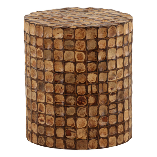 Ramie Side Table Natural — Front Three-Quarter