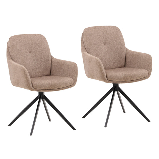 American Home Furniture Raven Dining Chair Sand - Set of 2 DINING CHAIRS