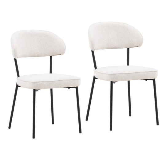 American Home Furniture Mera Dining Chair Cream - Set of 2 DINING CHAIRS
