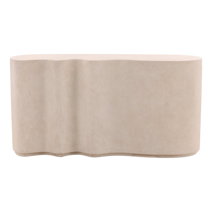 Xyranna Outdoor Console Table Light Grey — Front
