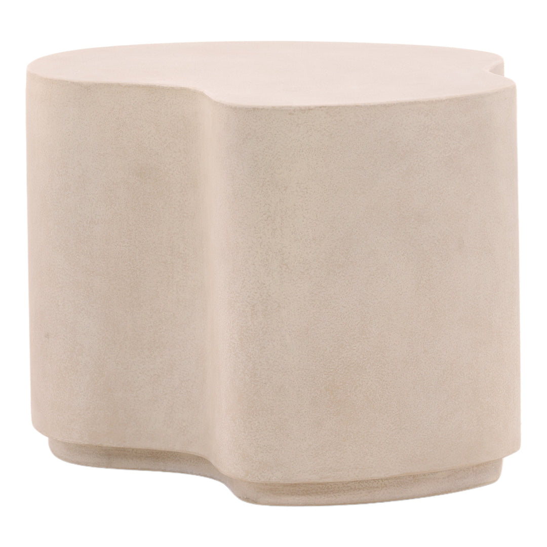 Xyranna Outdoor Side Table Light Grey Small — Front