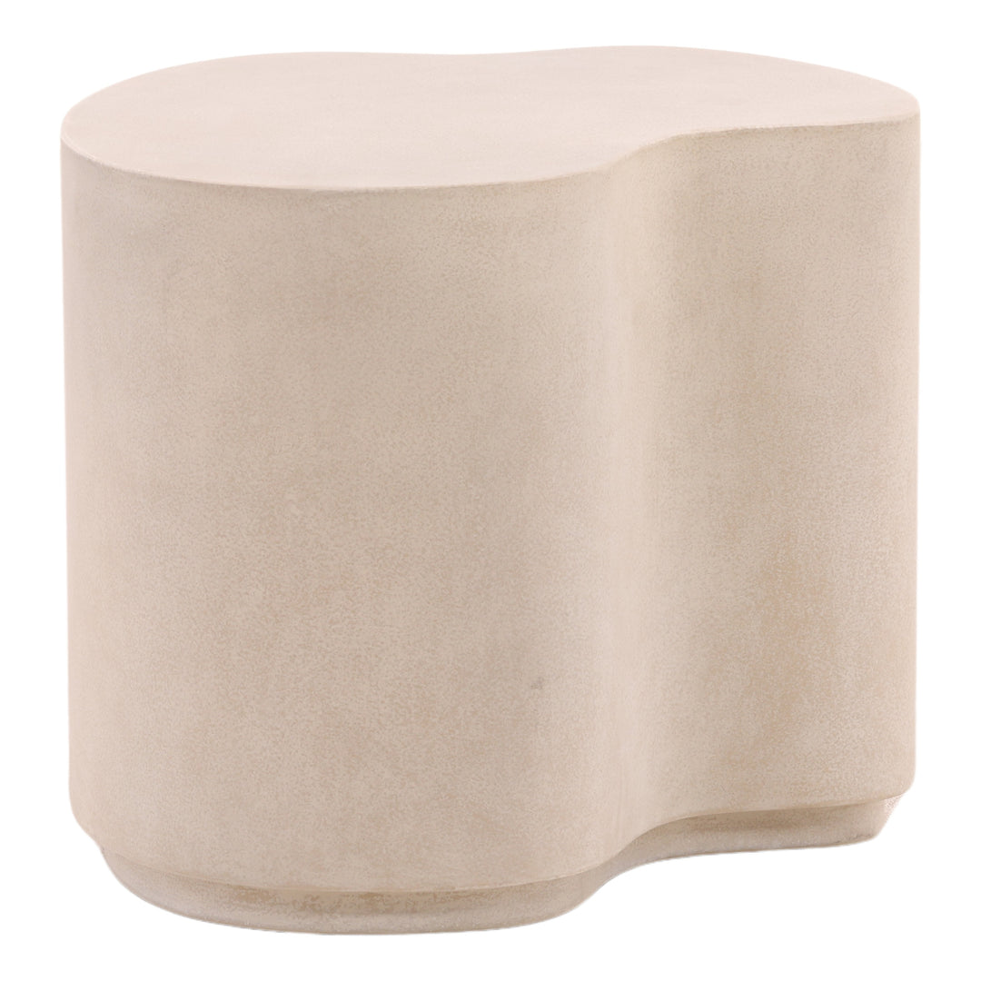 Xyranna Outdoor Side Table Light Grey Small — Profile