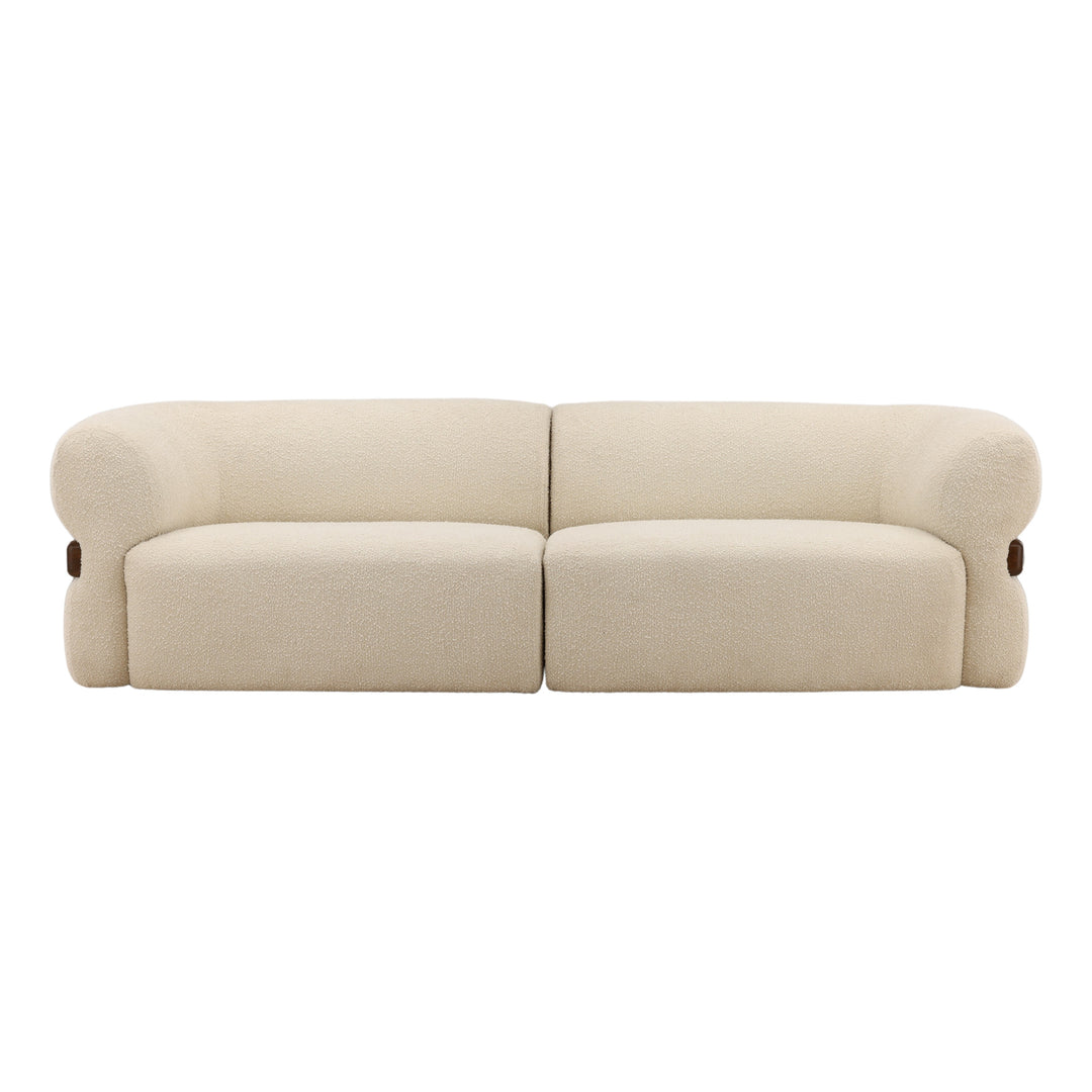 Edrena Sofa Cream — Front