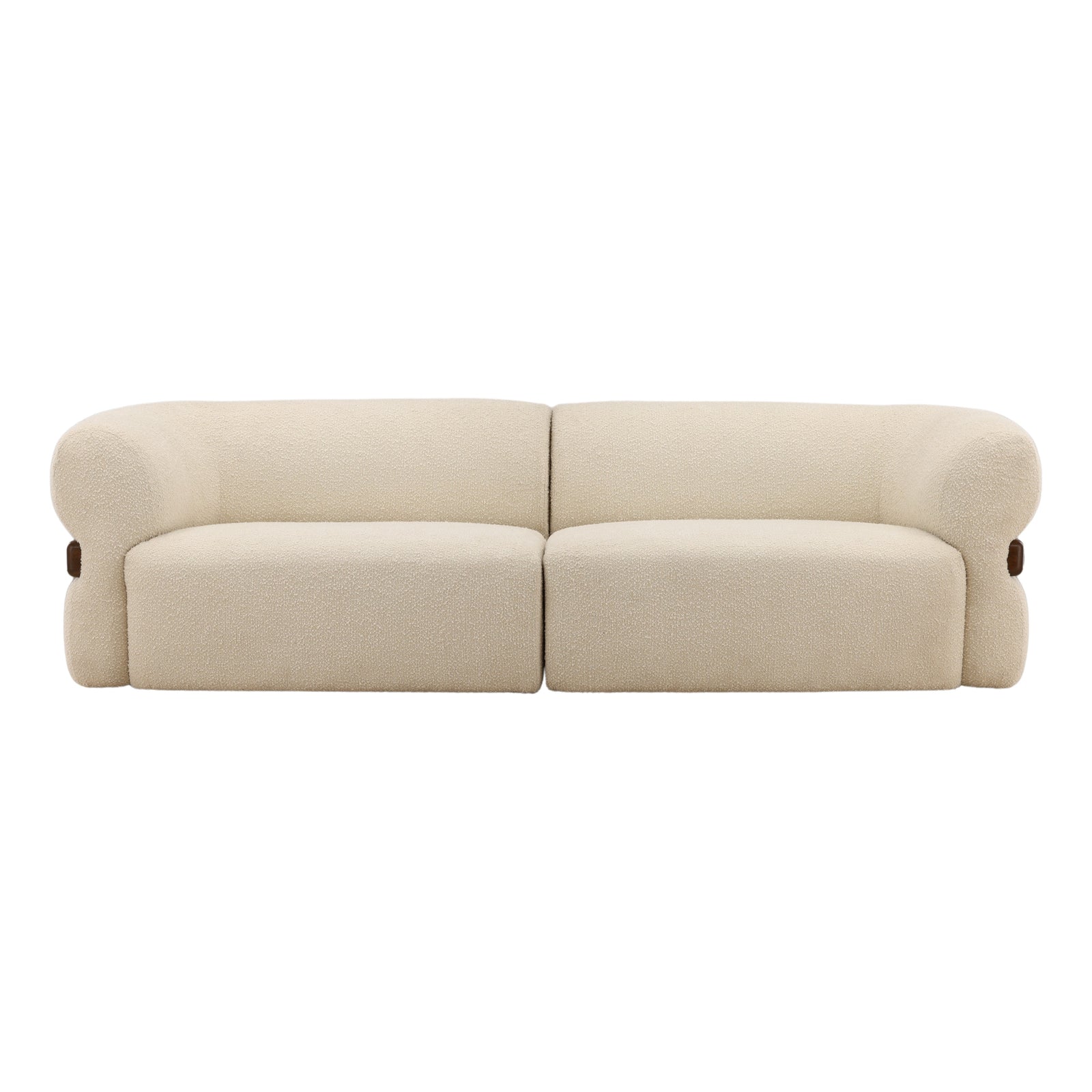 Edrena Sofa Cream — Front