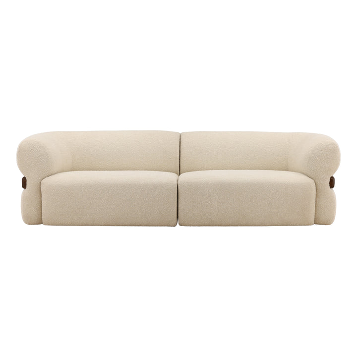 Edrena Sofa Cream — Front