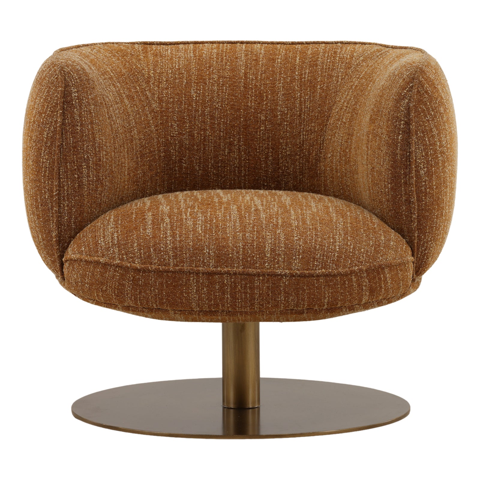 Aisla Swivel Chair Mustard — Front