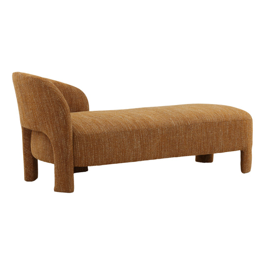 Myrnah Chaise Mustard — Front Three-Quarter