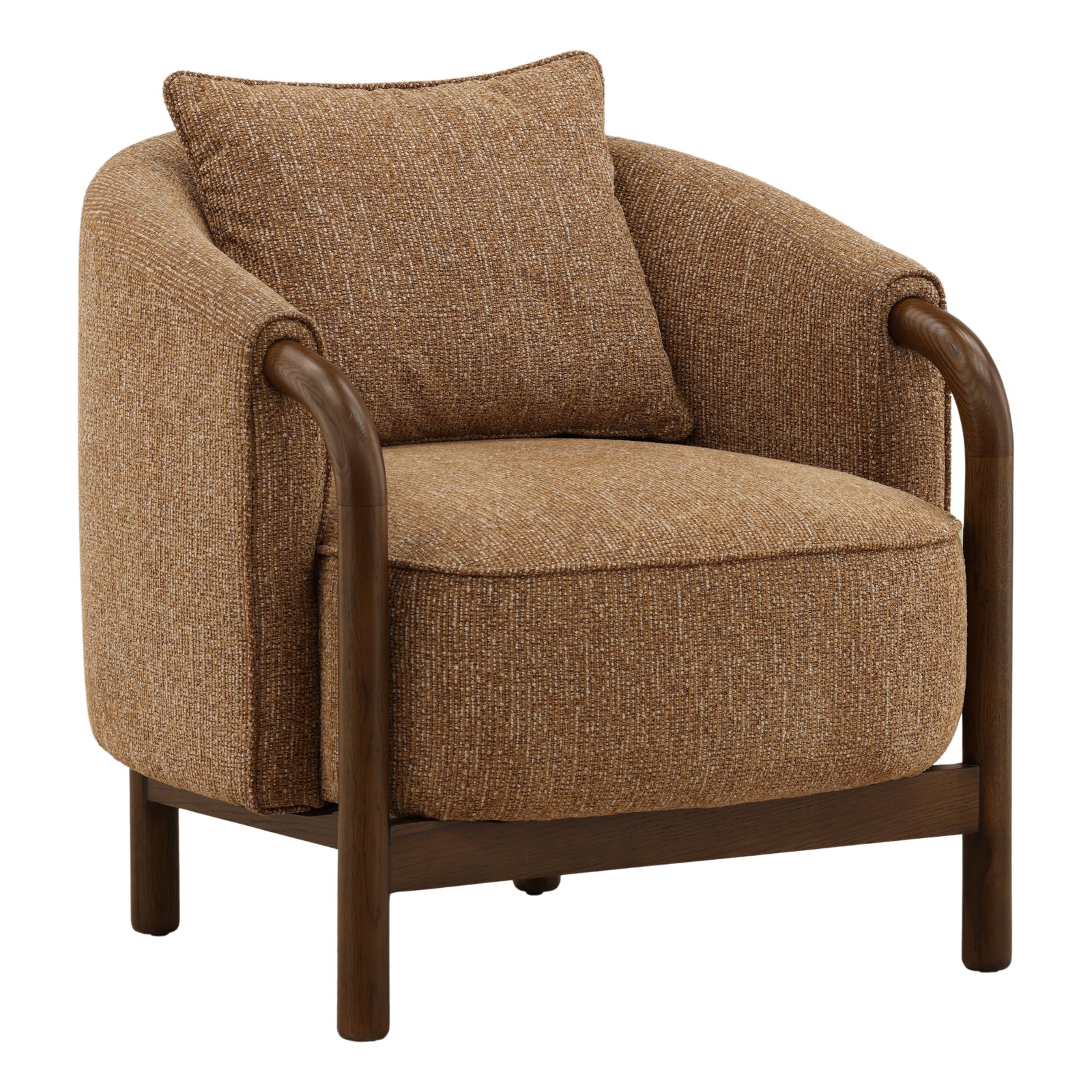 Rimais Occasional Chair Brown — Front Three-Quarter