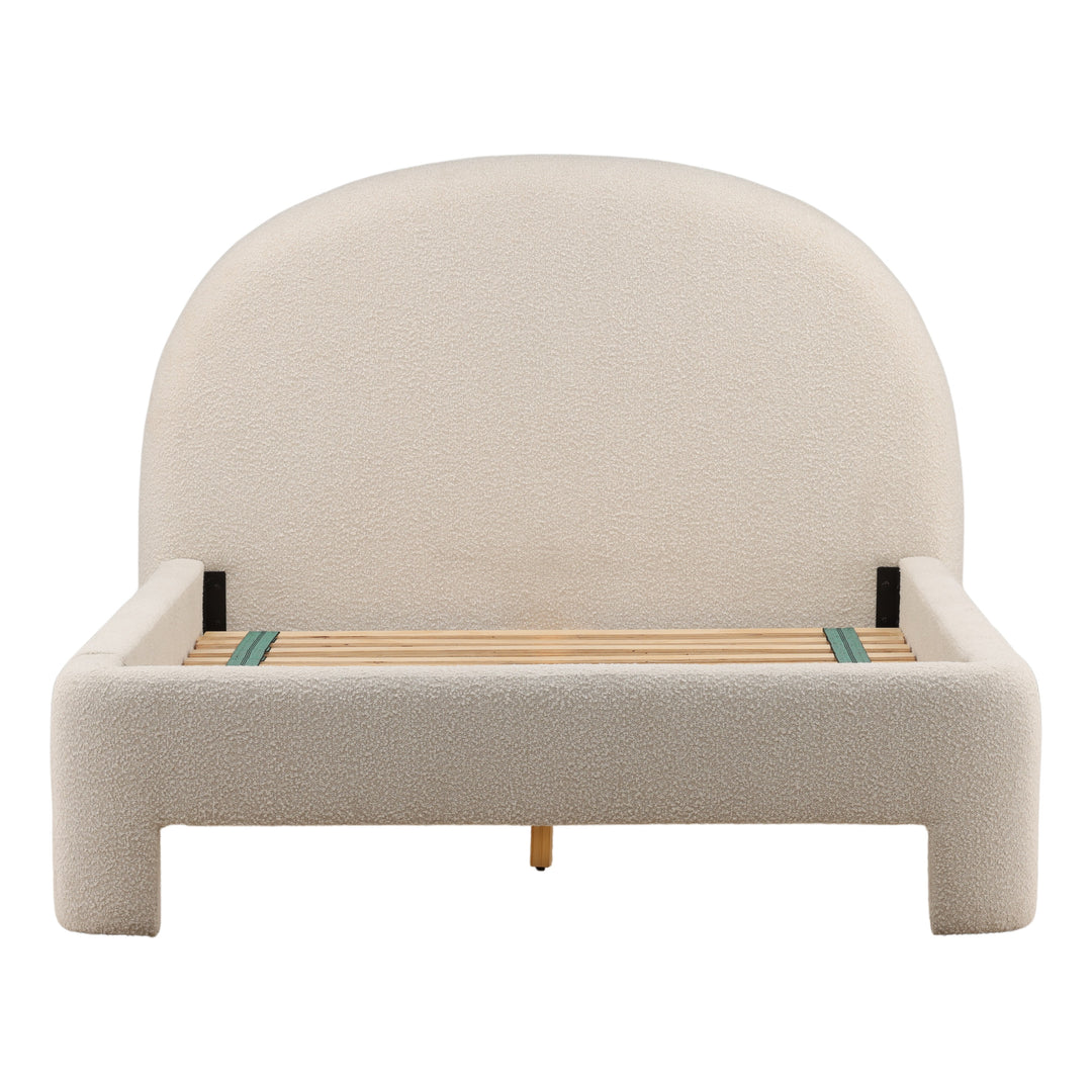 Amiro Bed Queen Cream — Front