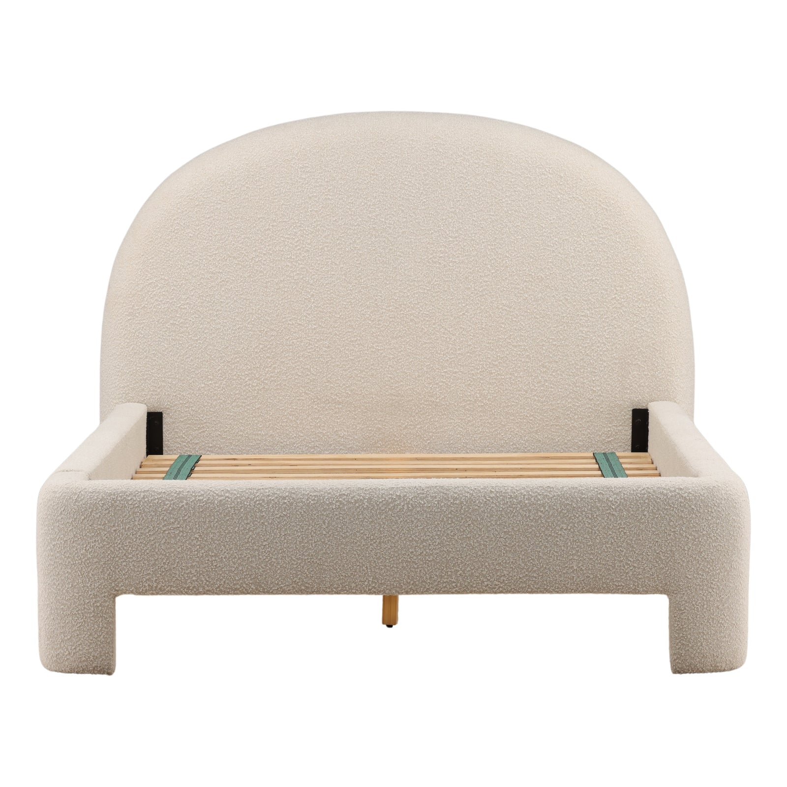 Amiro Bed Queen Cream — Front