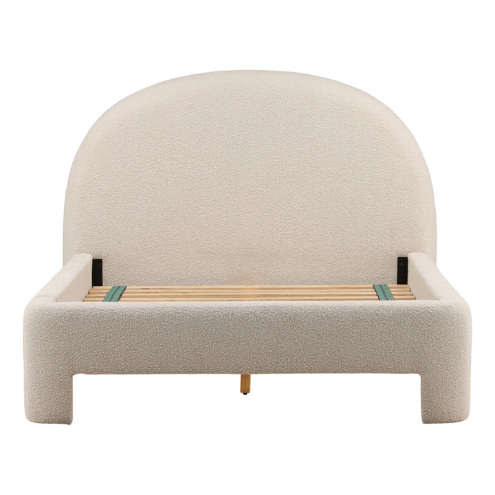 Amiro Bed Queen Cream — Front