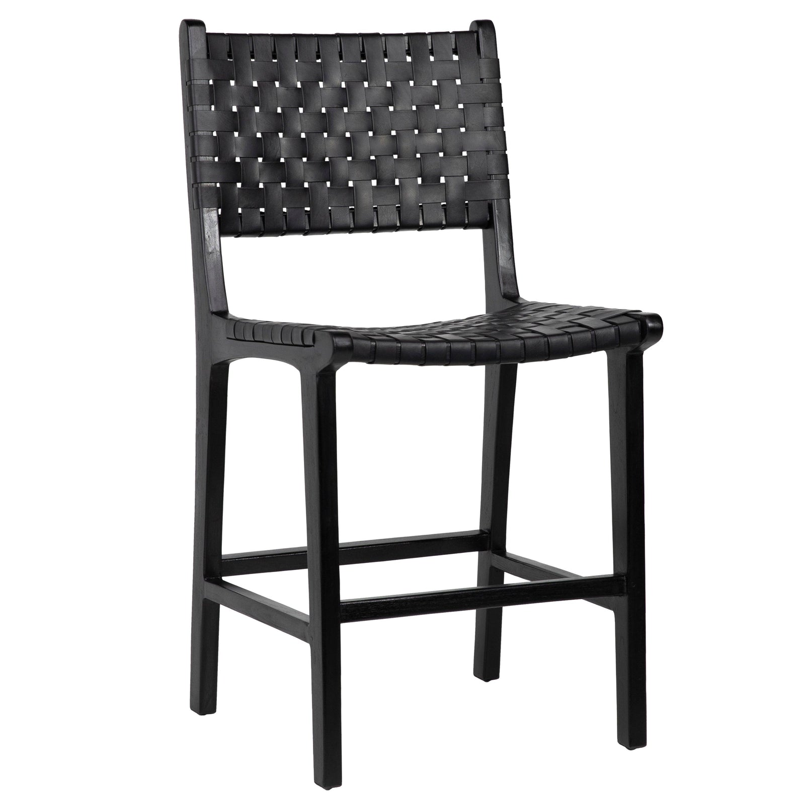 Antique Black Leather and Black Frame
