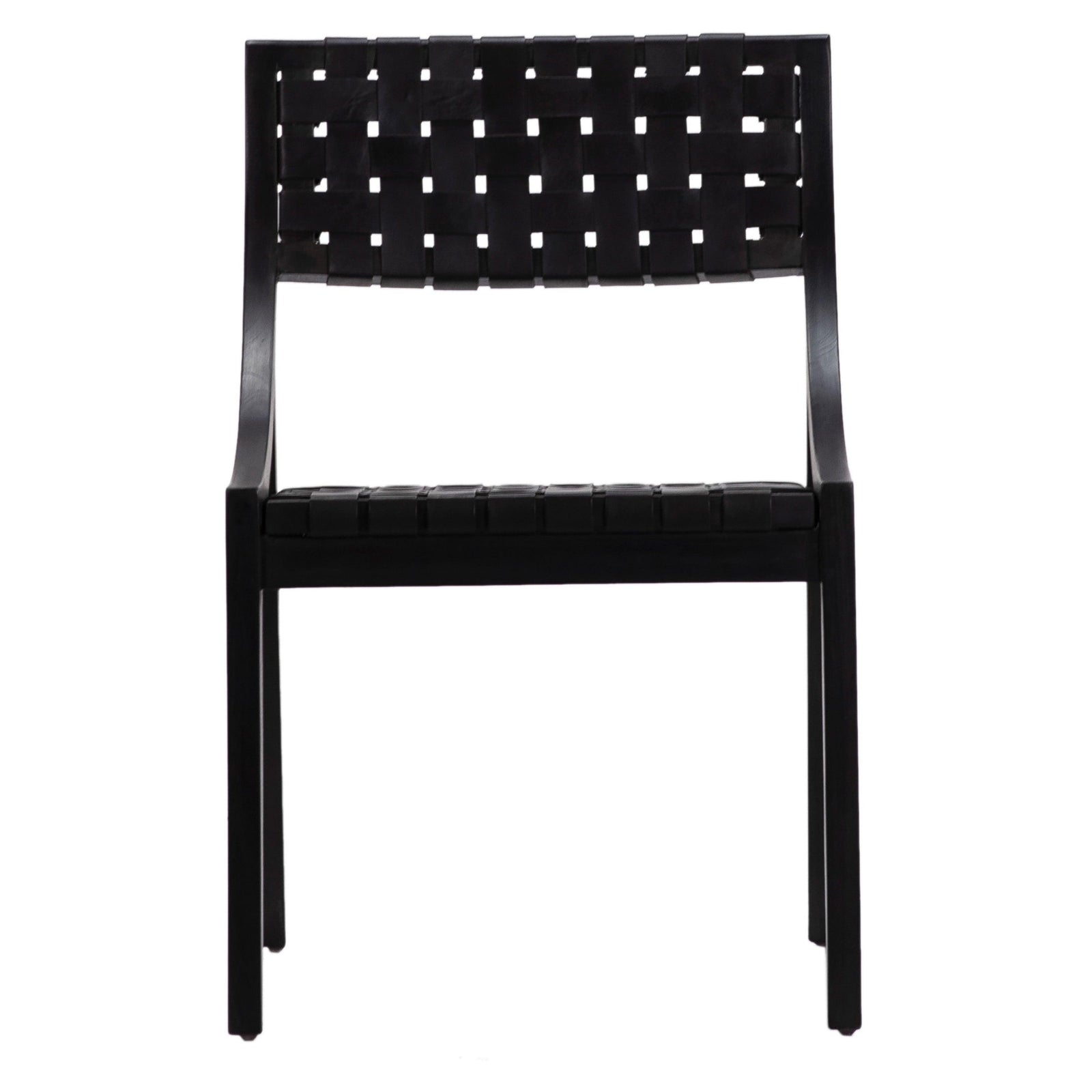 Black Frame with Black Leather