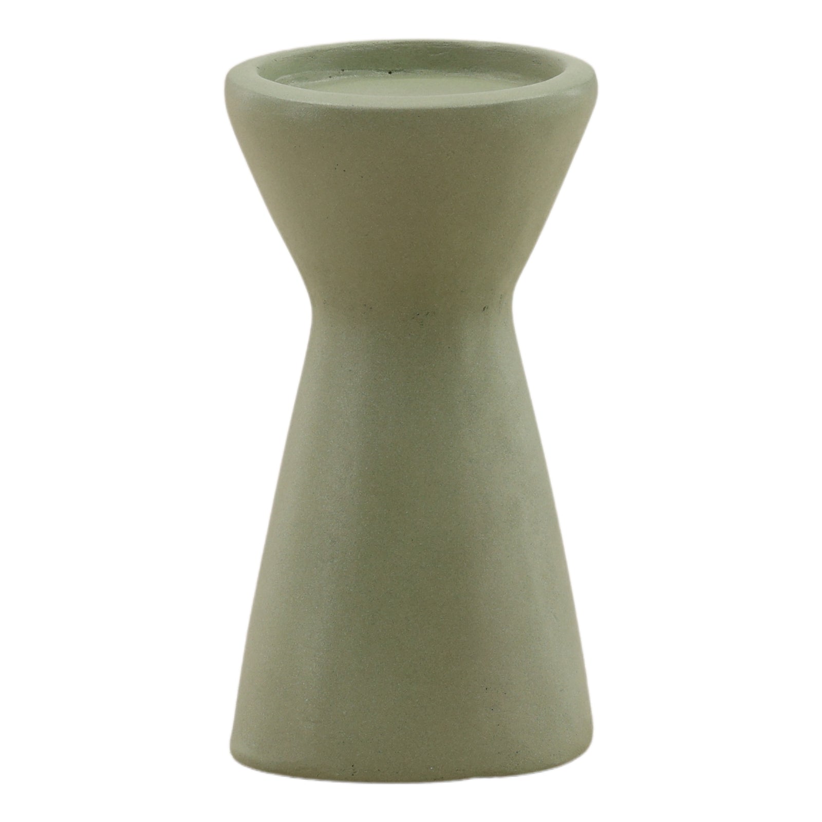 Ulah Outdoor Candle Holder Pastel Green Small — Front Three-Quarter