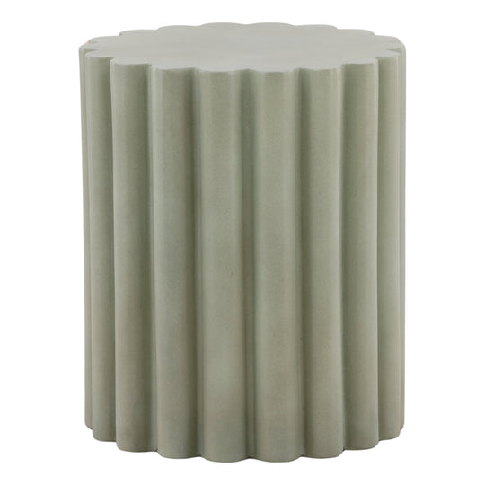 Kertiss Outdoor Side Table Green — Front Three-Quarter