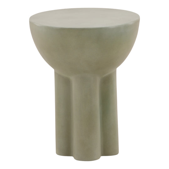 Rhette Outdoor End Table Green — Front Three-Quarter
