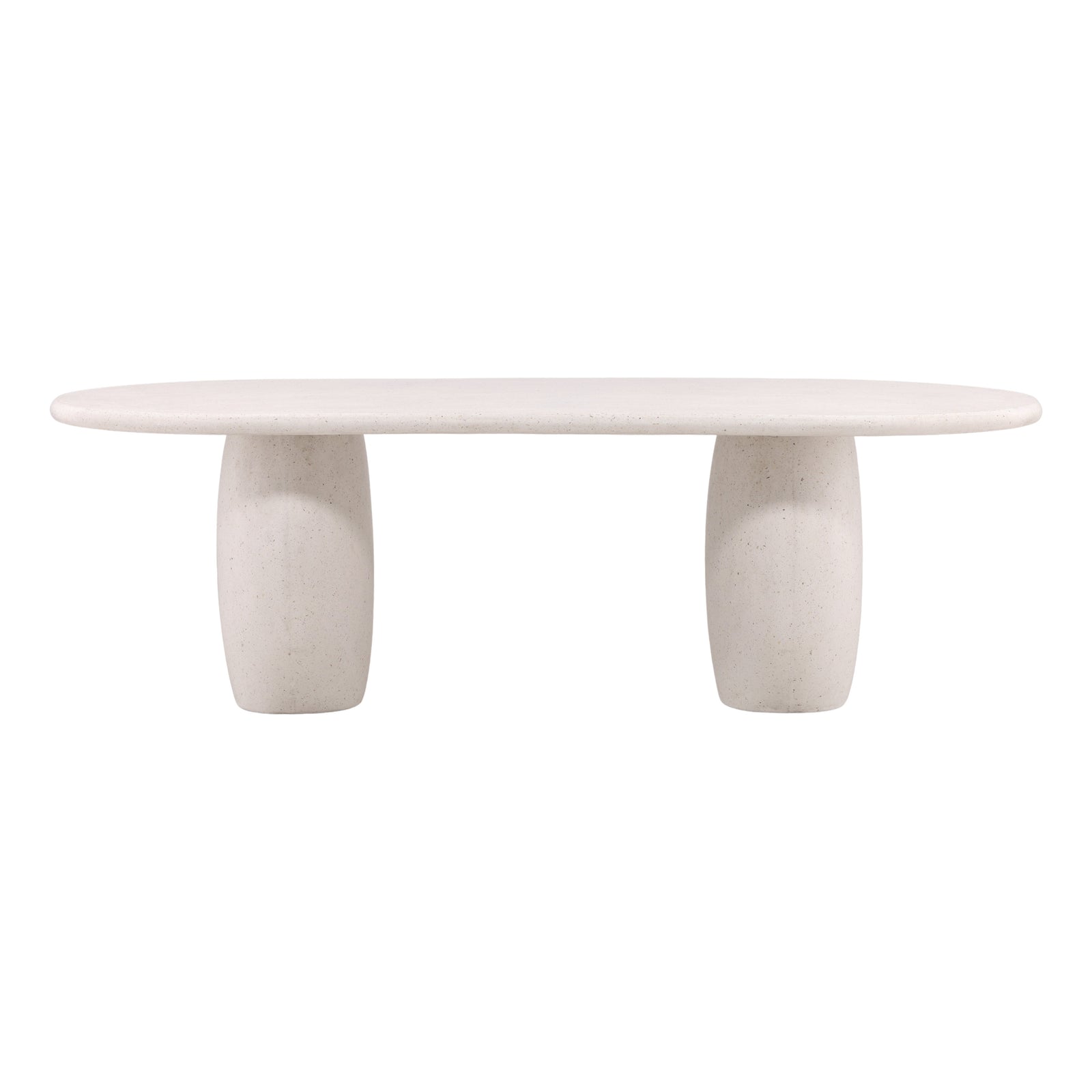 Immogen Outdoor Dining Table Ivory — Front