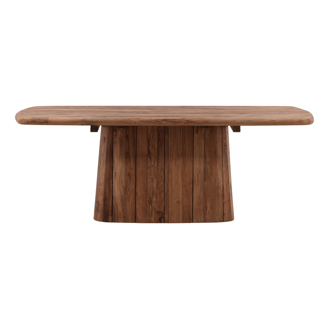Belvor Outdoor Dining Table Natural — Front