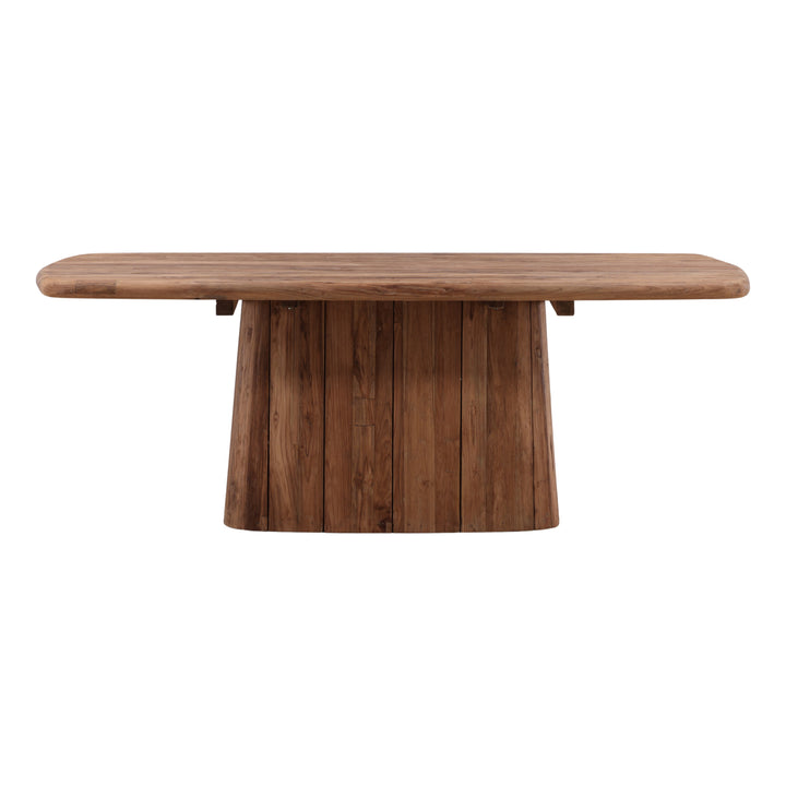 Belvor Outdoor Dining Table Natural — Front