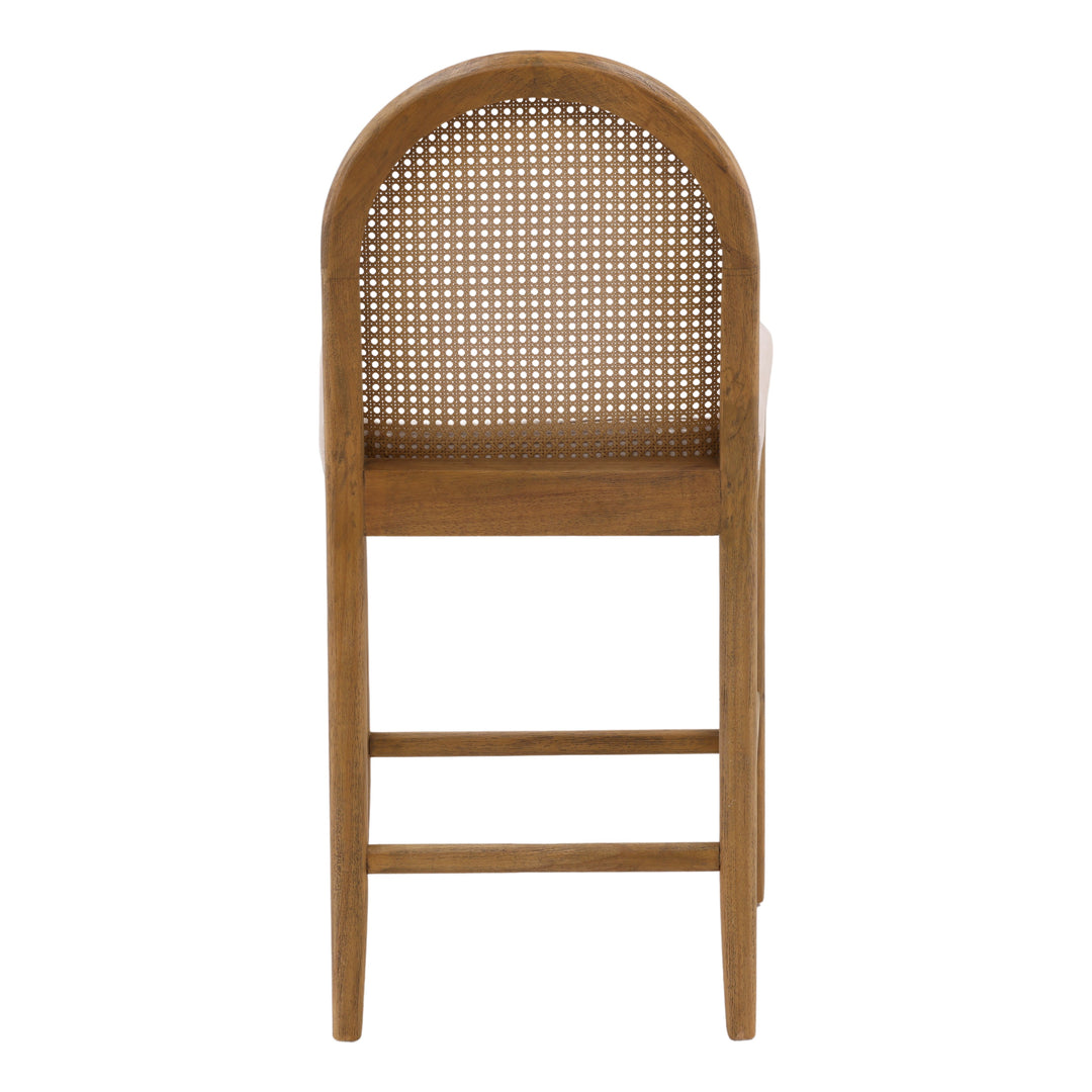 Thoreaux Counter Stool Oatmeal — Back
