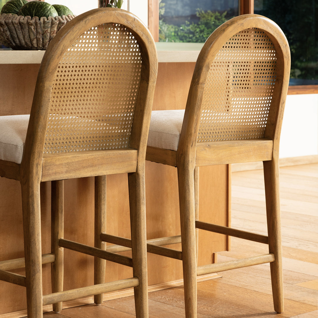 Thoreaux Counter Stool Oatmeal — Lifestyle