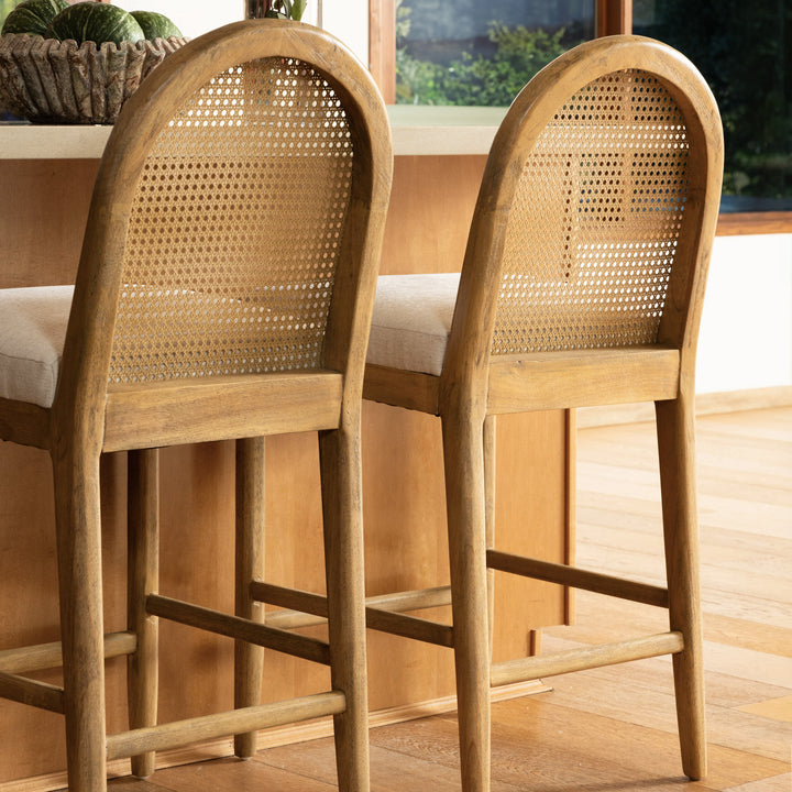 Thoreaux Counter Stool Oatmeal — Lifestyle