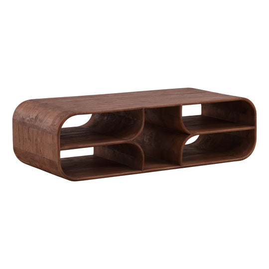 Gaetin Coffee Table Brown — Front Three-Quarter