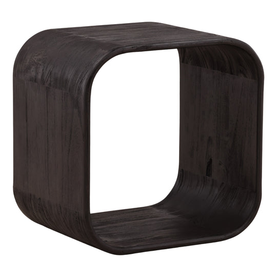 Jaymes Side Table Dark Brown — Front Three-Quarter