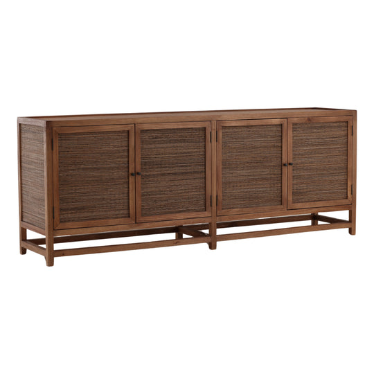 Lulou Sideboard Brown 82" — Front Three-Quarter