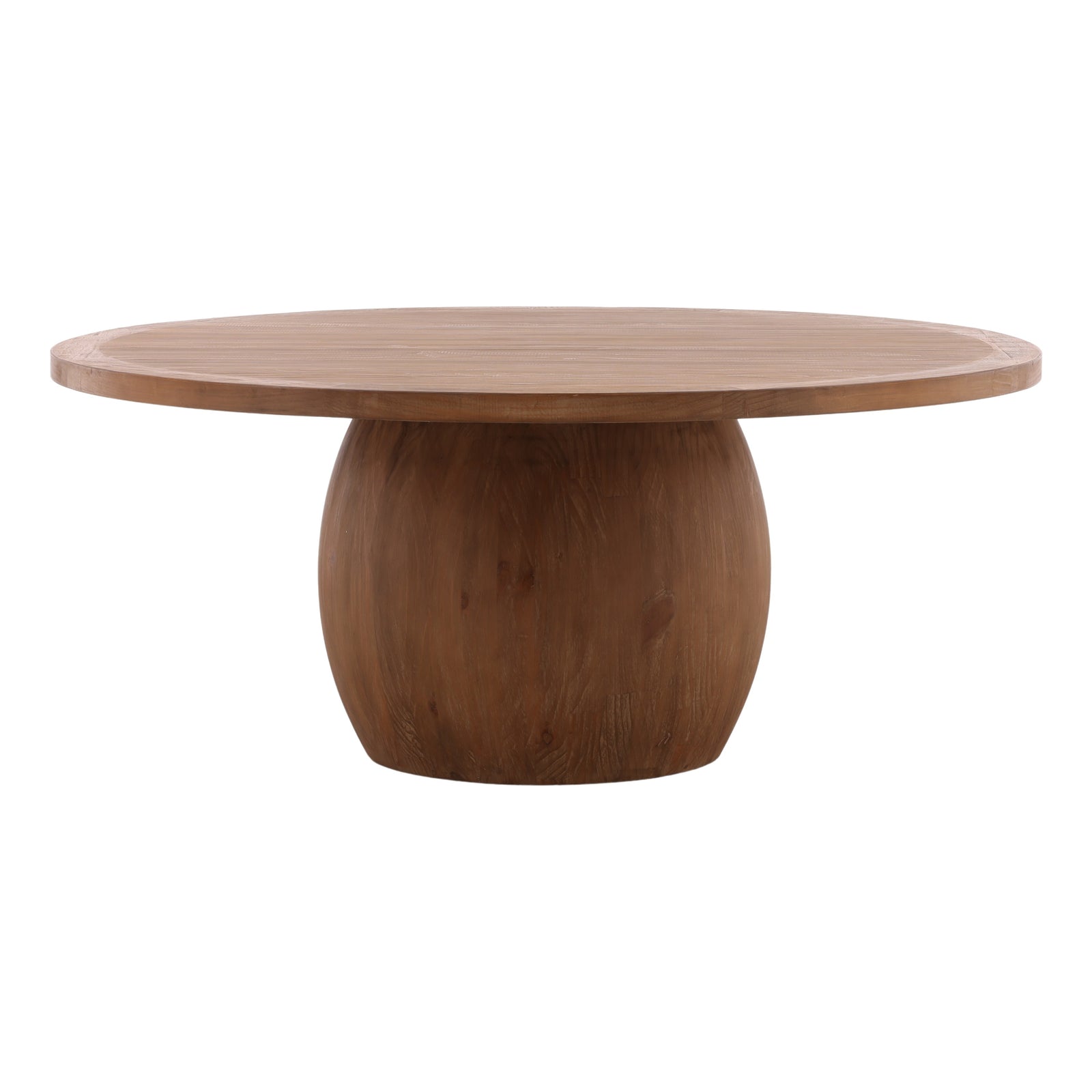 Belise Dining Table Brown — Front Three-Quarter