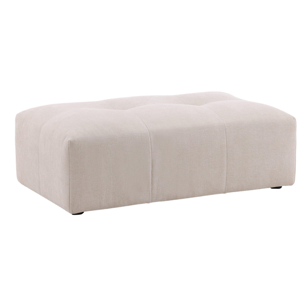Hilde Ottoman Cream - AmericanHomeFurniture
