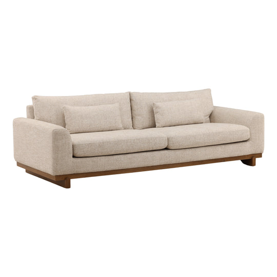Amali Sofa Fawn — Front Three-Quarter