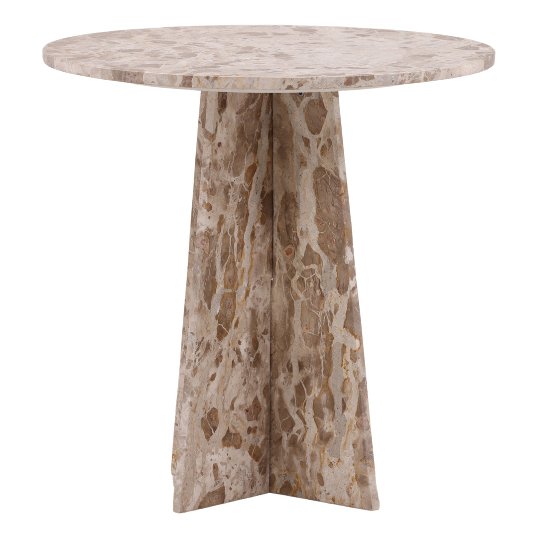 Cauldwell Bistro Table Beige — Front Three-Quarter